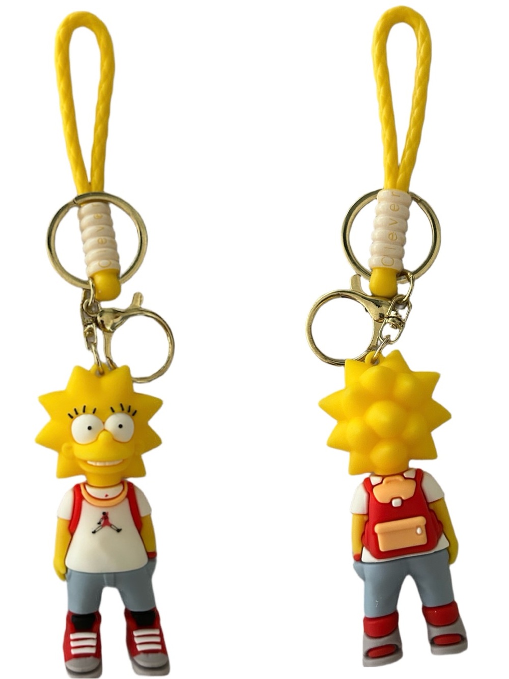 Lisa Simpson Silicone Keychain Bag Charm